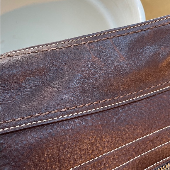 Vintage brown leather shoulder Coach Bag - Picture 5 of 16